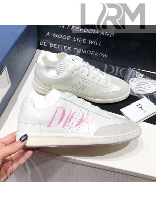 Dior Homme Calfskin Sneakers White/Pink 2020