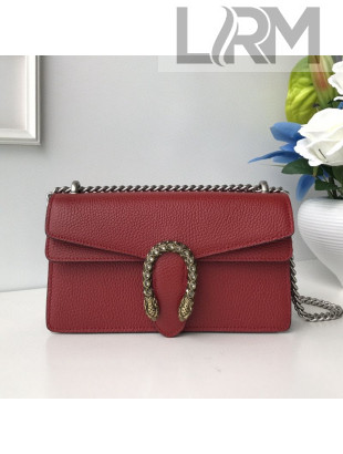 Gucci Dionysus Leather Small Shoulder Bag 499623 Red 2020