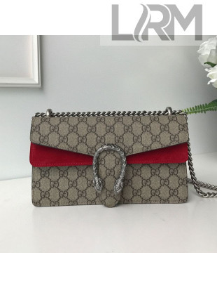 Gucci Dionysus GG Canvas Small Shoulder Bag 499623 Red 2020