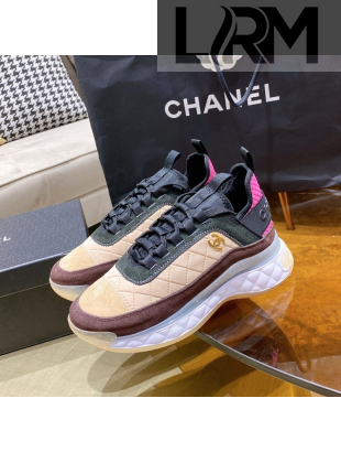 Chanel Suede Sneakers G38501 Beige 2021 111122