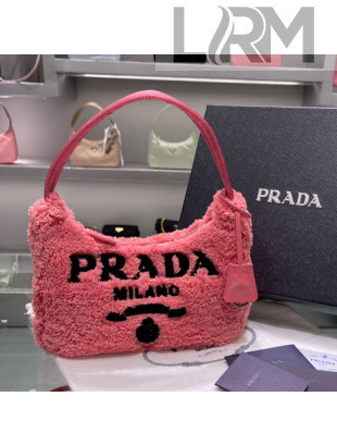 Prada Re-Edition 2000 Terry Hobo Mini bag 1BG130 1NE515 Petal Pink 2021