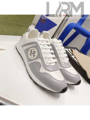 Gucci Calfskin Sneakers White/Grey 2021 111619
