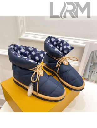 Louis Vuitton Pillow Comfort Down Ankle Boot Navy Blue 2021