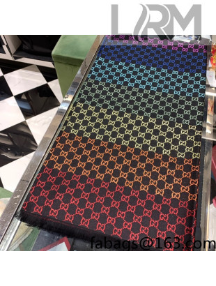Gucci GG Scarf 130x130cm Multicolor 2021 12