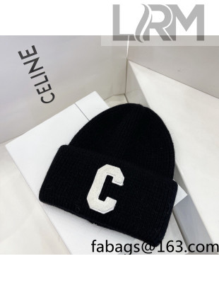 Chanel Knit Hat Black 2021 122234