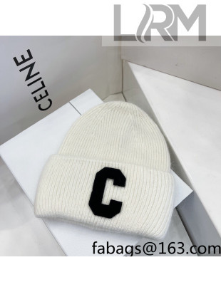Chanel Knit Hat White 2021 122238