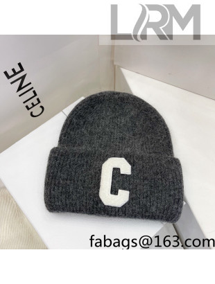Chanel Knit Hat Dark Grey 2021 122237