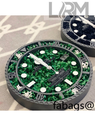 Vase By Su Rolex Flower Clock 33.5cm Green 2021 14