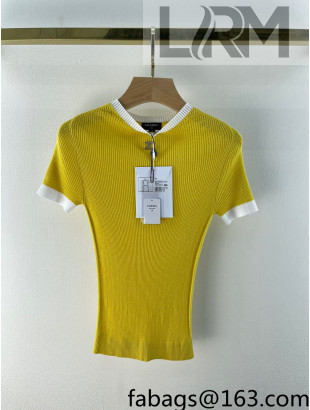 Chanel Knit T-Shirt Yellow 2022 57