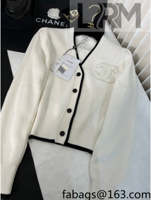Chanel Knit Cardigan White 2022 62