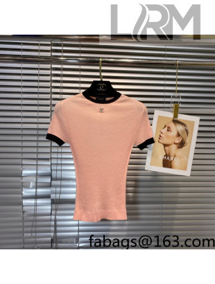 Chanel Knit T-Shirt Pink 2022 59