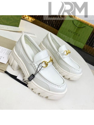 Gucci Calfskin Loafer with Horsebit 656869 White 2021 