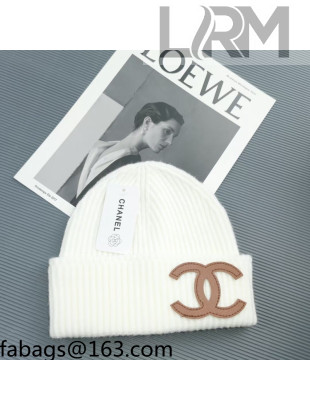 Chanel Knit Hat White 2021 22