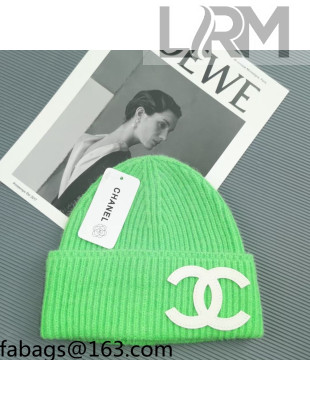 Chanel Knit Hat Green 2021 25