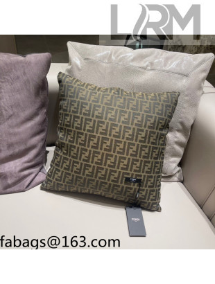 Fendi FF Sqaure Pillow 45x45cm Beige 2021