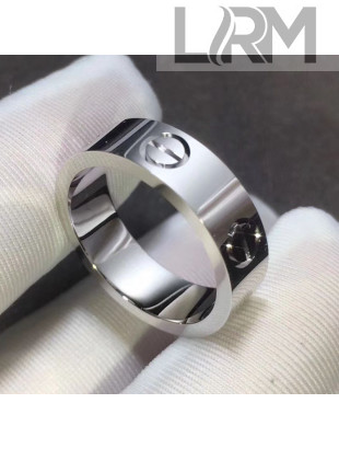 Cartier Classic White Gold Nologo Love Ring 05