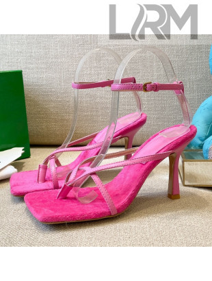 Bottega Veneta Stretch Tufted Insole Sandals 9cm Pink 2021 41