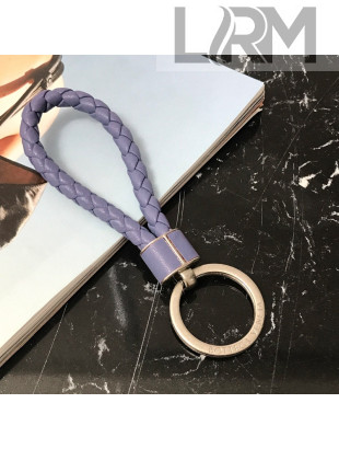 Bottega Veneta Intrecciato Lambskin Key Ring Purple 2022 608783
