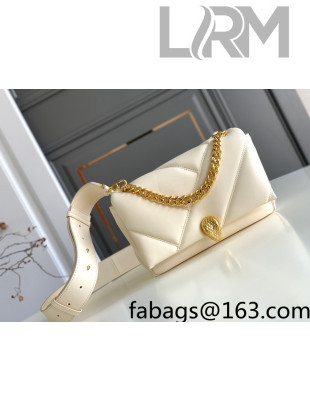 Bvlgari Serpenti Cabochon Small Crossbody Bag White/Gold 2021 05