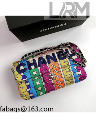 Chanel Printed Fabric Medium Flap Bag AS2897 Multicolor 2021