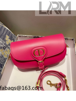 Dior Bobby East-West Bag in Smooth Leather Dark Pink 2021