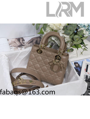 Dior Lady Dior MY ABCDior Small Bag in Taupe Brown Cannage Lambskin 2022 M8013 51
