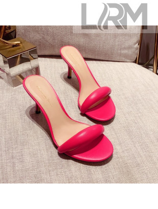 Gianvito Rossi Leather Heel Slide Sandals 7.5cm Pink 2021 70 