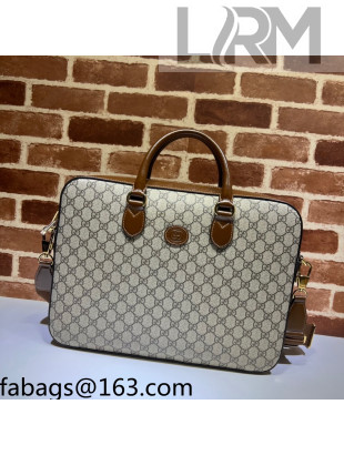 Gucci GG Canvas Business Bag 674140 Beige 2021