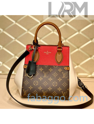 Louis Vuitton Fold Tote Bag PM M45388 Red/Cream White/Brown 2020