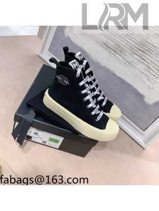 Chanel Canvas High-Top Sneakers Black 2021 111050