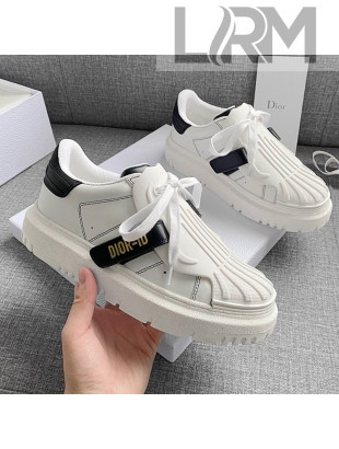 Dior DIOR-ID Sneakers in White and Black Calfskin 2021