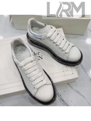 Alexander McQueen Clear Sole Sneakers White/Blue 2019