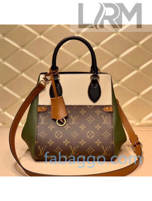 Louis Vuitton Fold Tote Bag PM M45388 Cream White/Green/Black 2020