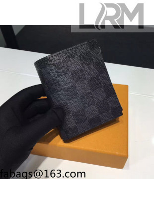 Louis Vuitton Smart Wallet in Damier Graphite Canvas N64021 Black 2021