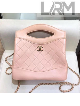 Chanel Lambskin Chanel 31 Mini Shopping Bag AS9196 Pink 2019
