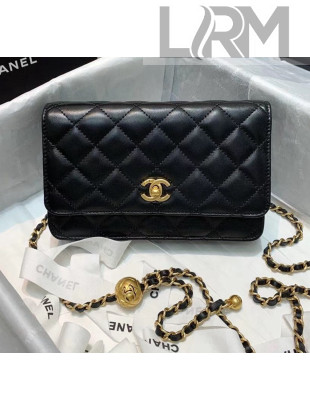 Chanel Metal Wallet on Chain WOC Bag AP1450 Black 2020