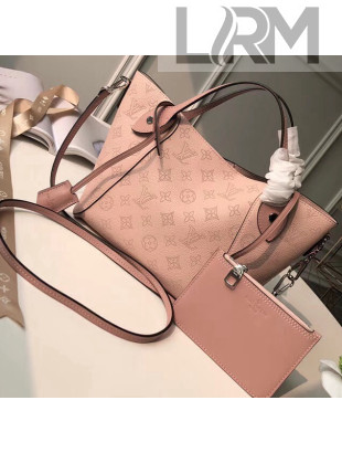 Louis Vuitton Mahina Perforated Calfskin Hina Bag PM M54353 Magnolia 2018