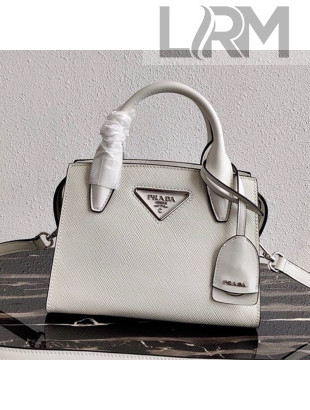 Prada Saffiano Leather Top Handle Bag 1BA269 White 2020