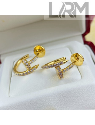 Cartier Juste un Clou Earrings with Crystal Gold 2021