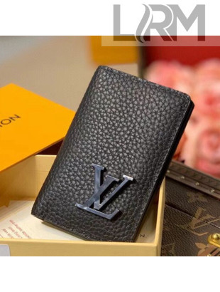 Louis Vuitton Men's Matte Aerogram Pocket Organizer Wallet M69979 Black 2021