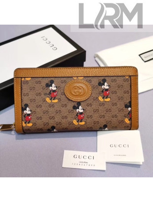 Gucci Disney x Gucci Mickey Mouse Zip Wallet 602532 2020