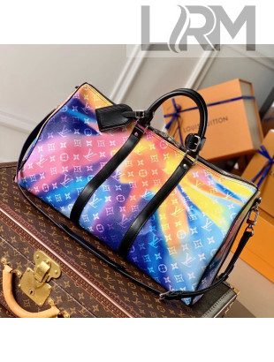 Louis Vuitton Keepall Bandouliere 50 Bag in Monogram  Aurora Multico Canvas M45758 2021
