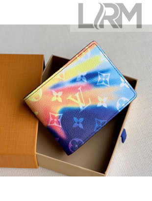 Louis Vuitton Multiple Wallet in Monogram  Aurora Multico Canvas M61695 2021