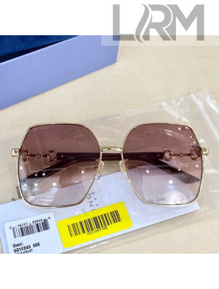 Gucci Sunglasses GG1024S Light Purple 2022
