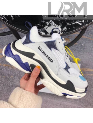 Balenciaga Triple S Sneakers Light Grey/Purple 