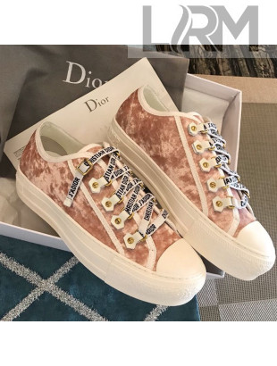 Dior Walk'n'Dior Velvet Sneakers Pink 2020