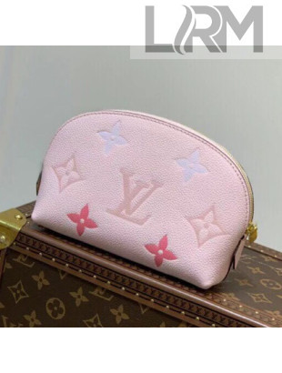 Louis Vuitton Gradient Monogram Leather Cosmetic Pouch M80502 Pink 2021