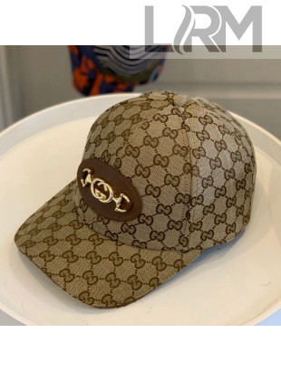 Gucci Canvas Baseball Hat with Horsebit Beige 2021