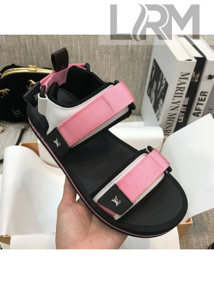 Louis Vuitton Arcade Flat Strap Sandal Pink 2021