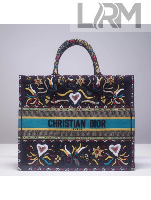 Dior Book Tote Bag in Multi-coloured Calfskin 2018(5)